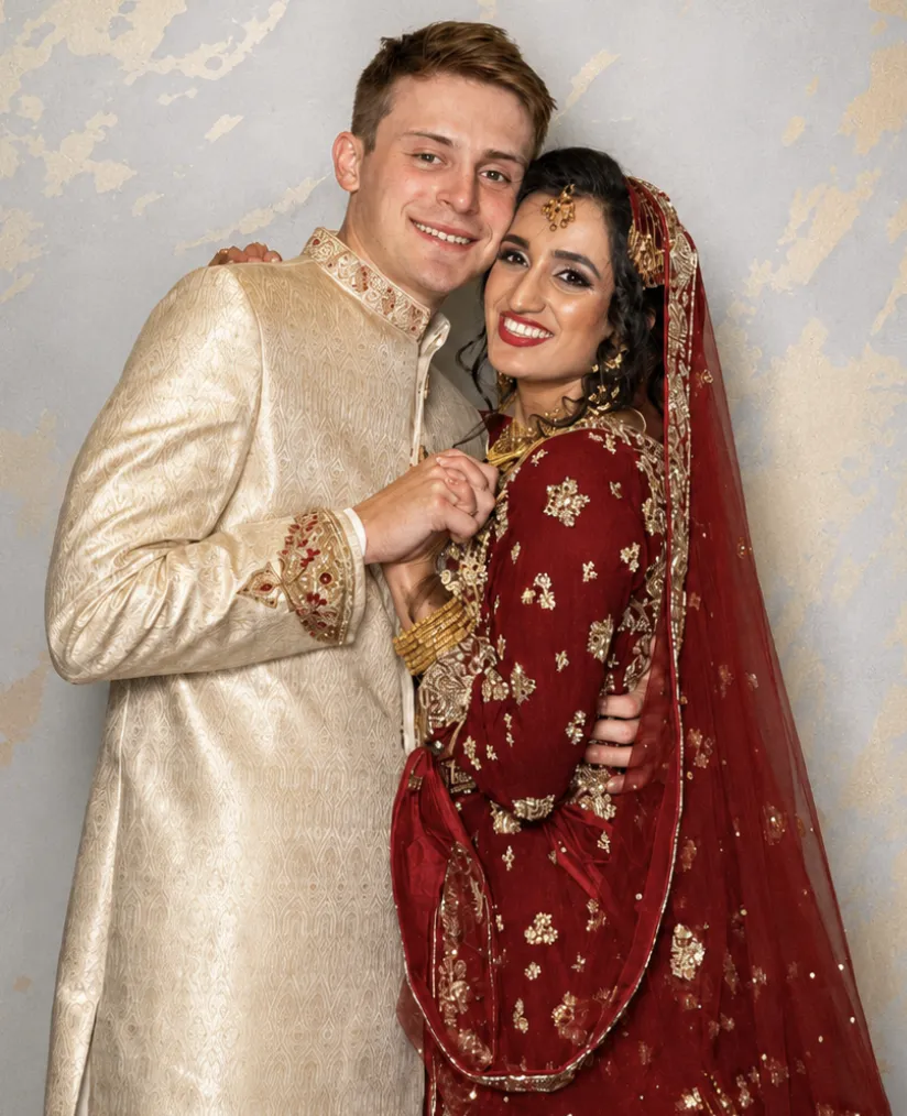 Luxury open-air DSLR photo booth rental setup with professional lighting at an Indianapolis event