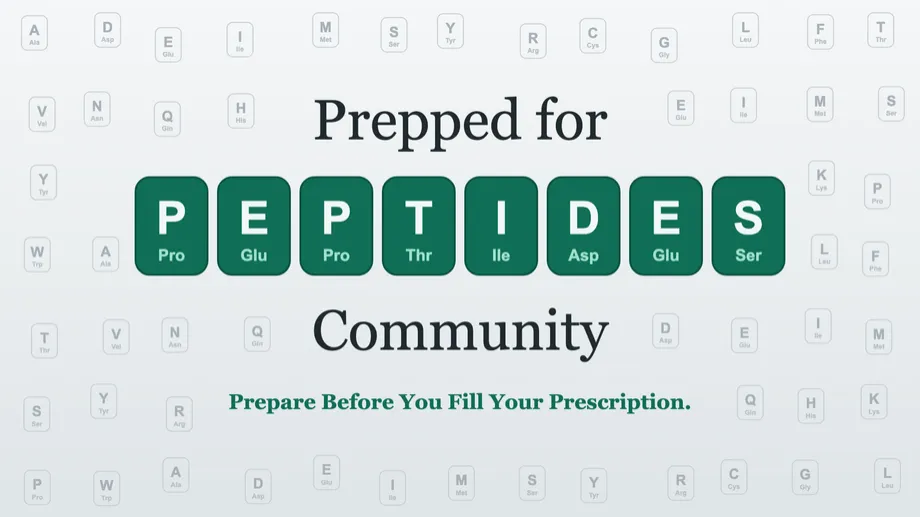 The Prepped for Peptides Community