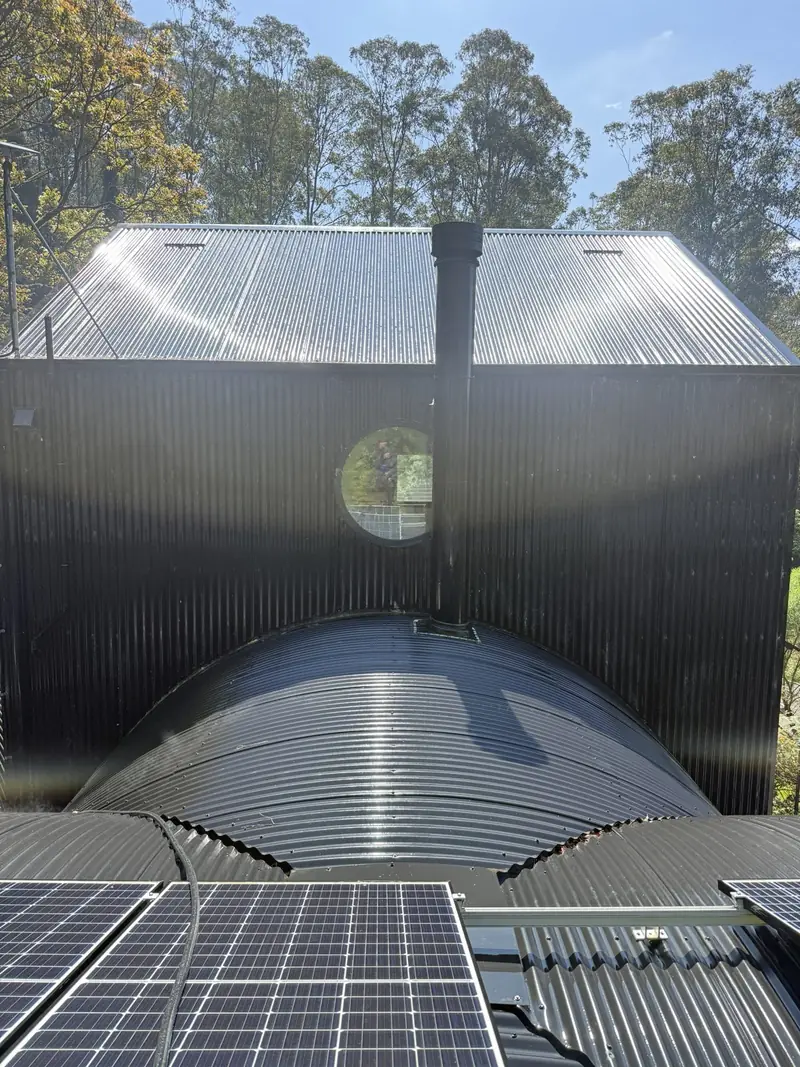 Cabin roof and panels after cleaning, Jamberoo