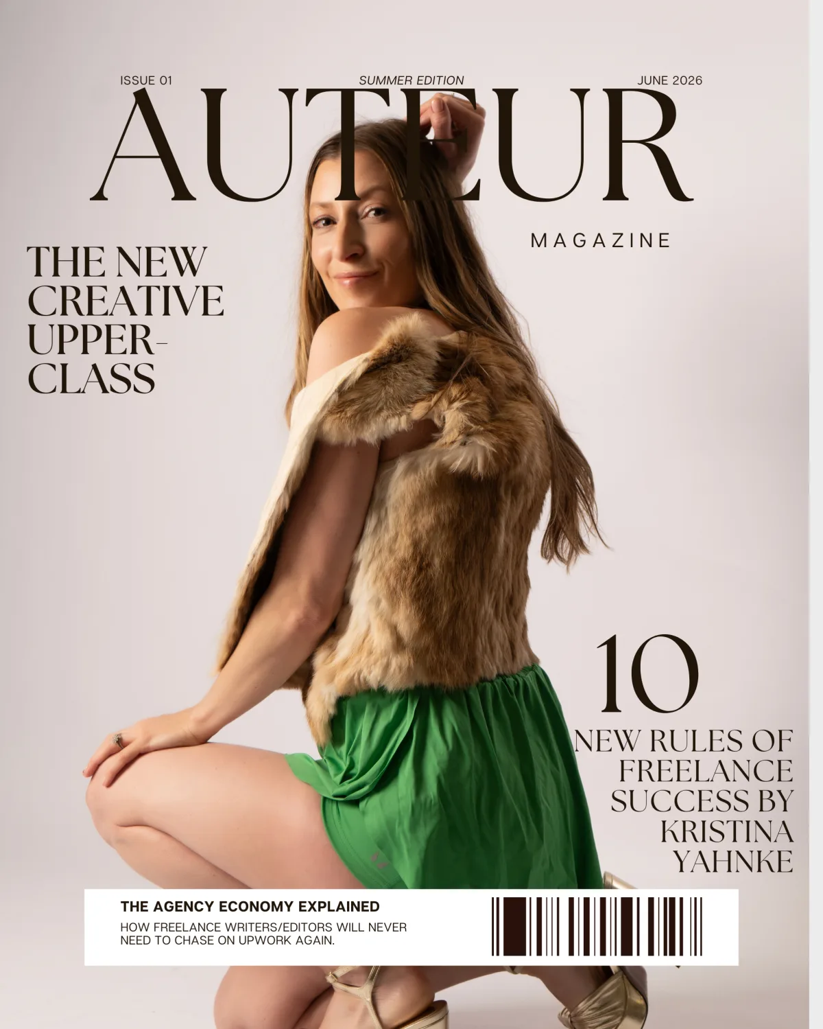 AUTEUR magazine cover featuring Kristina Yahnke