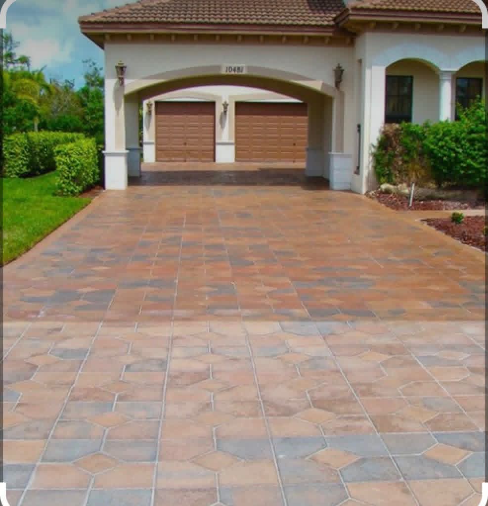 After: restored and sealed pavers
