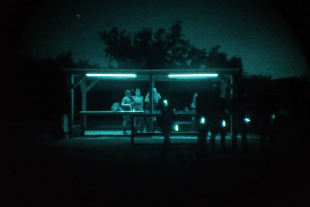 Gear tables under green light