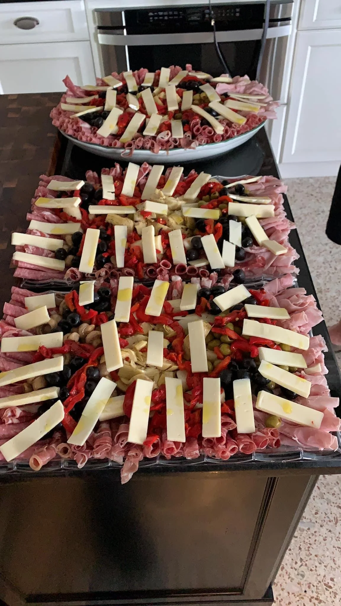 Antipasto catering platters