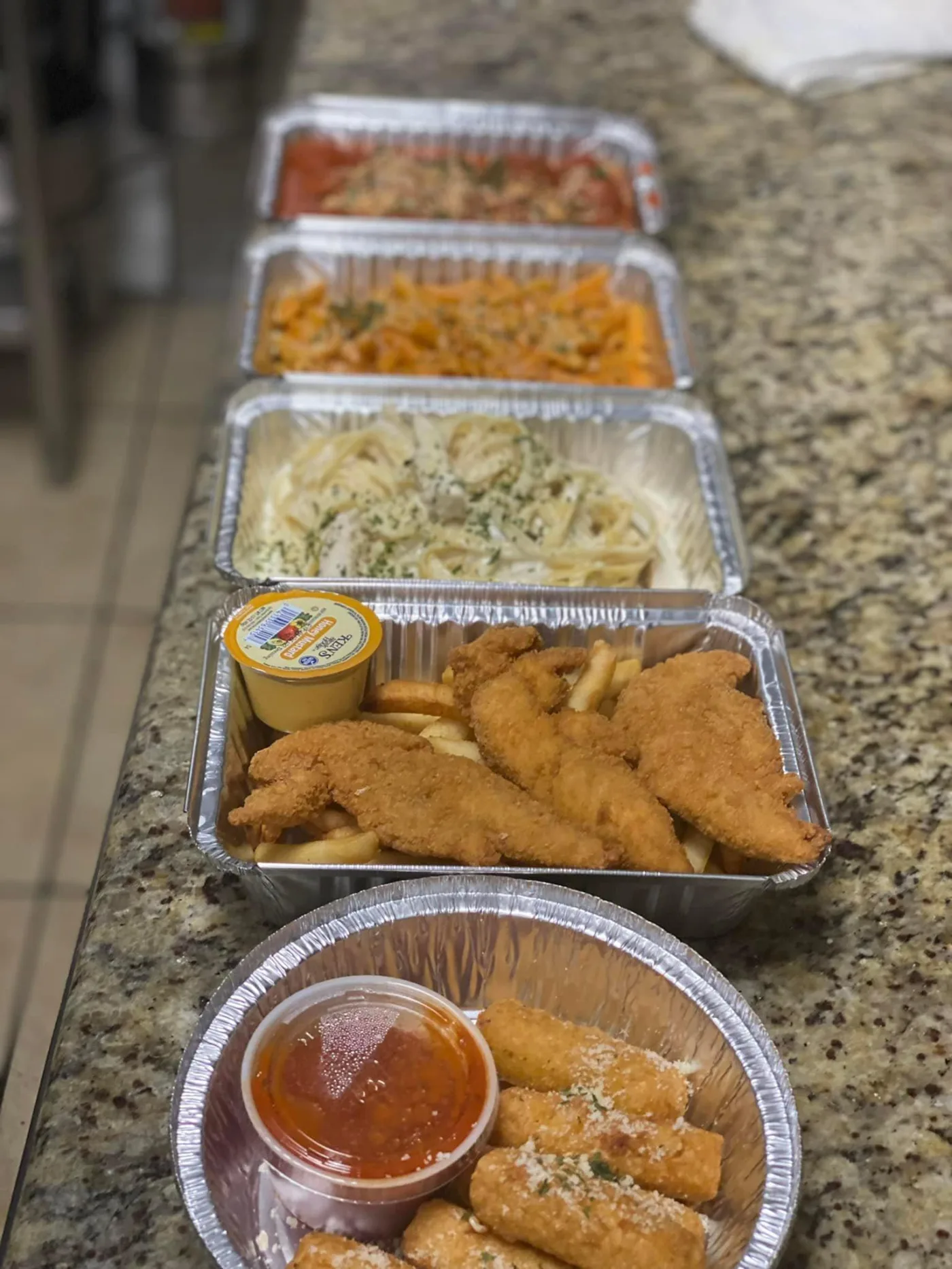 Catering trays from Marina's