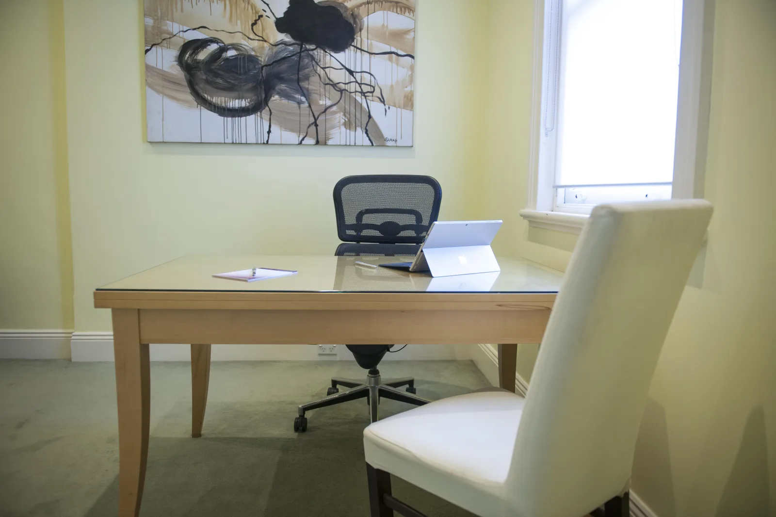 Private office inside the historic Old George and Dragon building in East Maitland