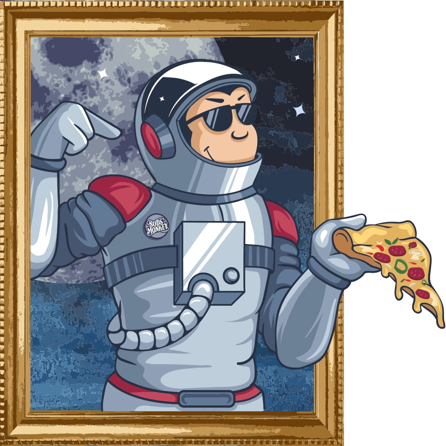 Astronaut monkey