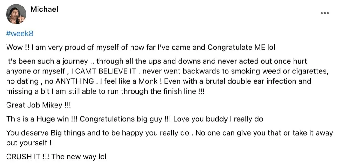 Written client review 42 — Transformation Mastery Mentoring 2.0.