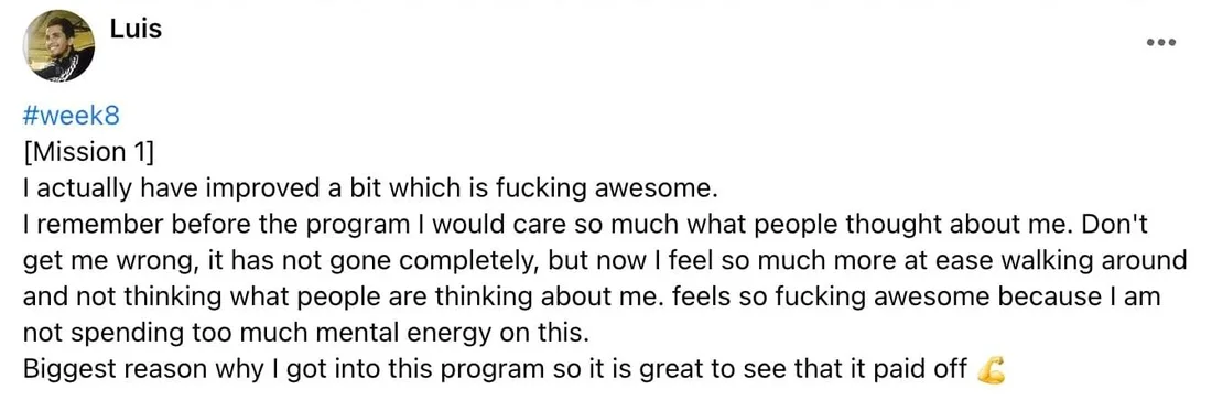 Written client review 45 — Transformation Mastery Mentoring 2.0.