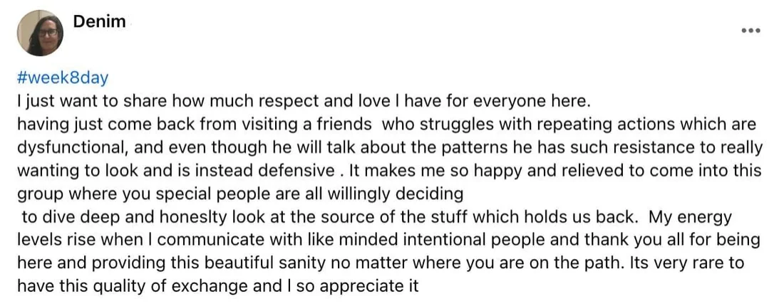 Written client review 66 — Transformation Mastery Mentoring 2.0.