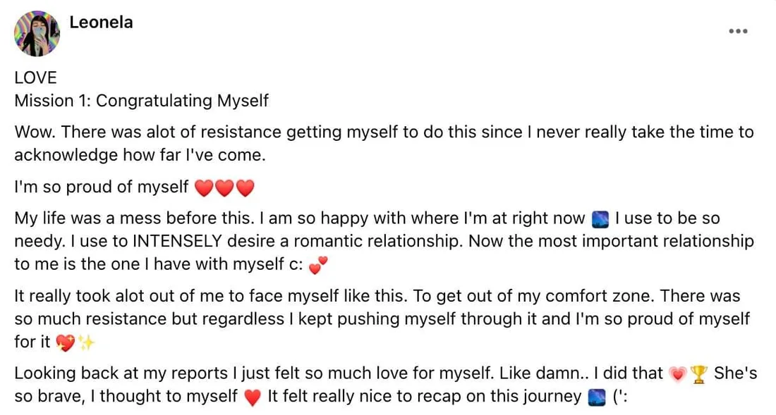 Written client review 67 — Transformation Mastery Mentoring 2.0.