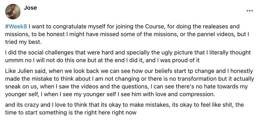 Written client review 144 — Transformation Mastery Mentoring 2.0.