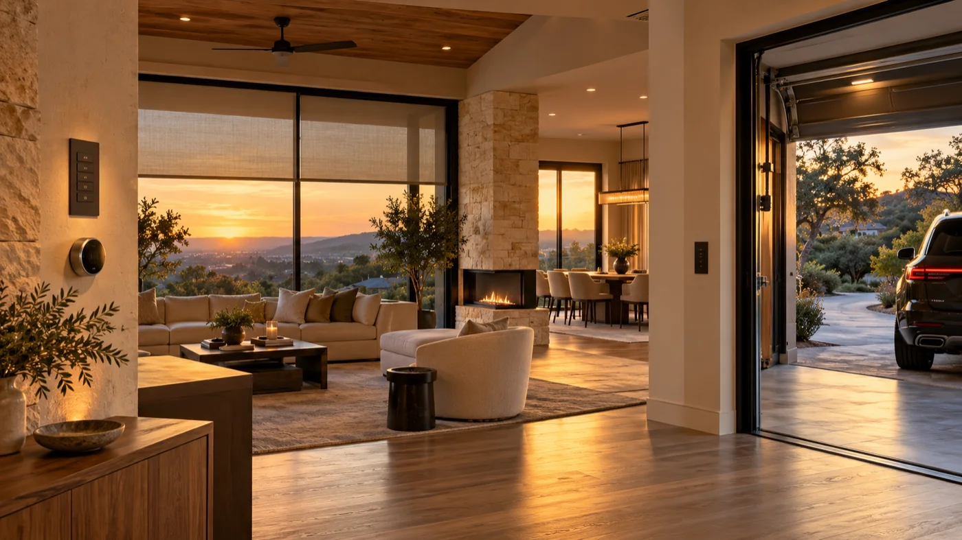 Whole-home automation in a luxury San Antonio residence