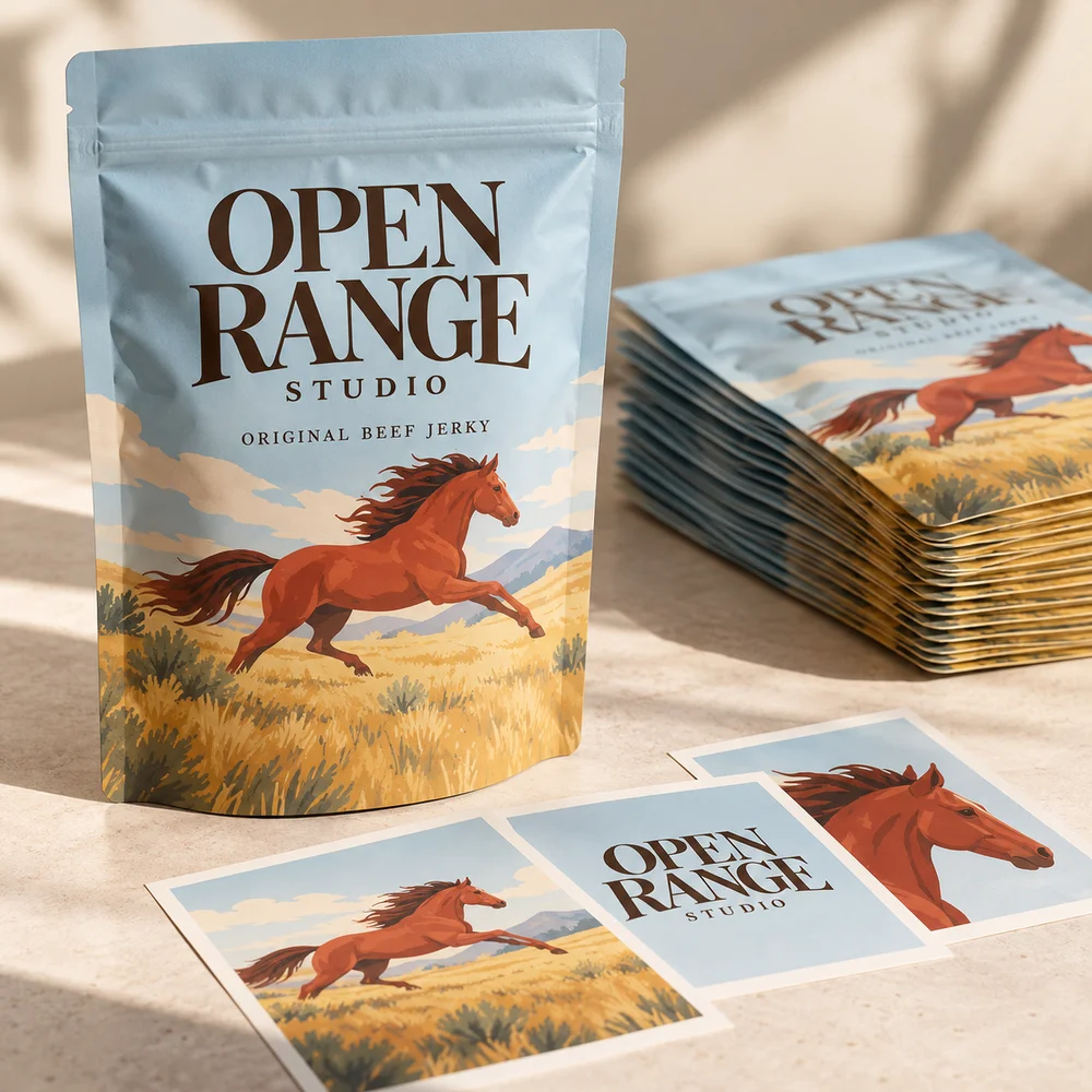 Know what happens before you order. illustrated packaging concept