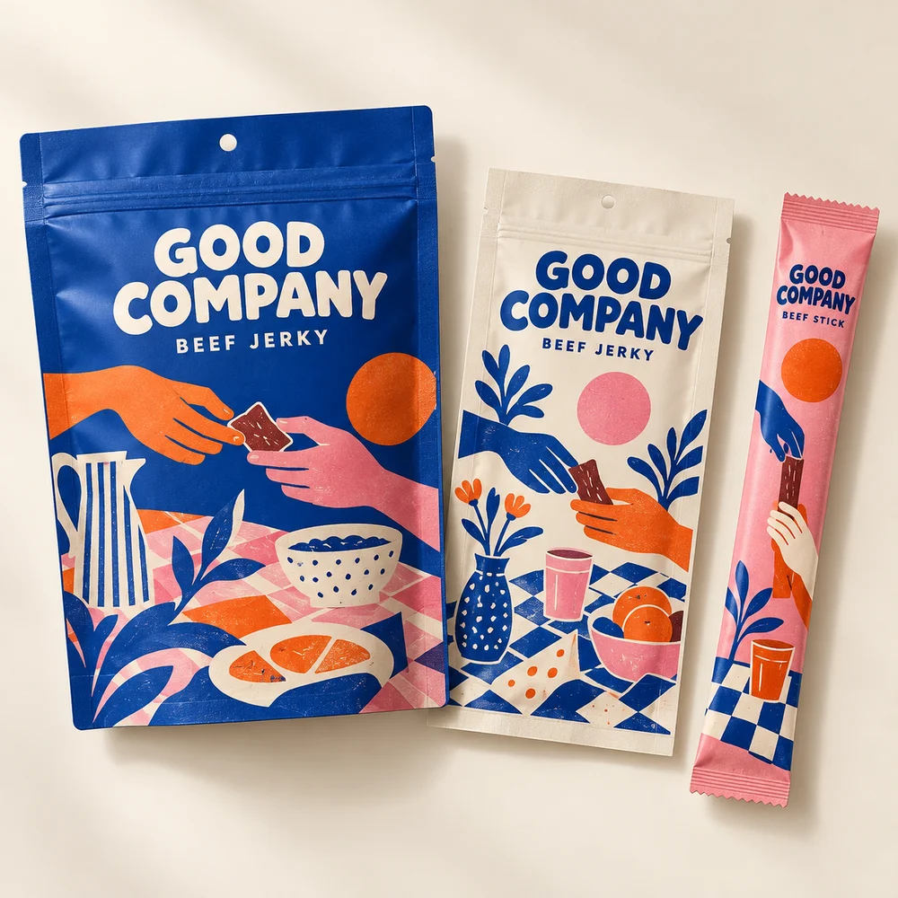 Evaluate the packaging before you commit. illustrated packaging concept