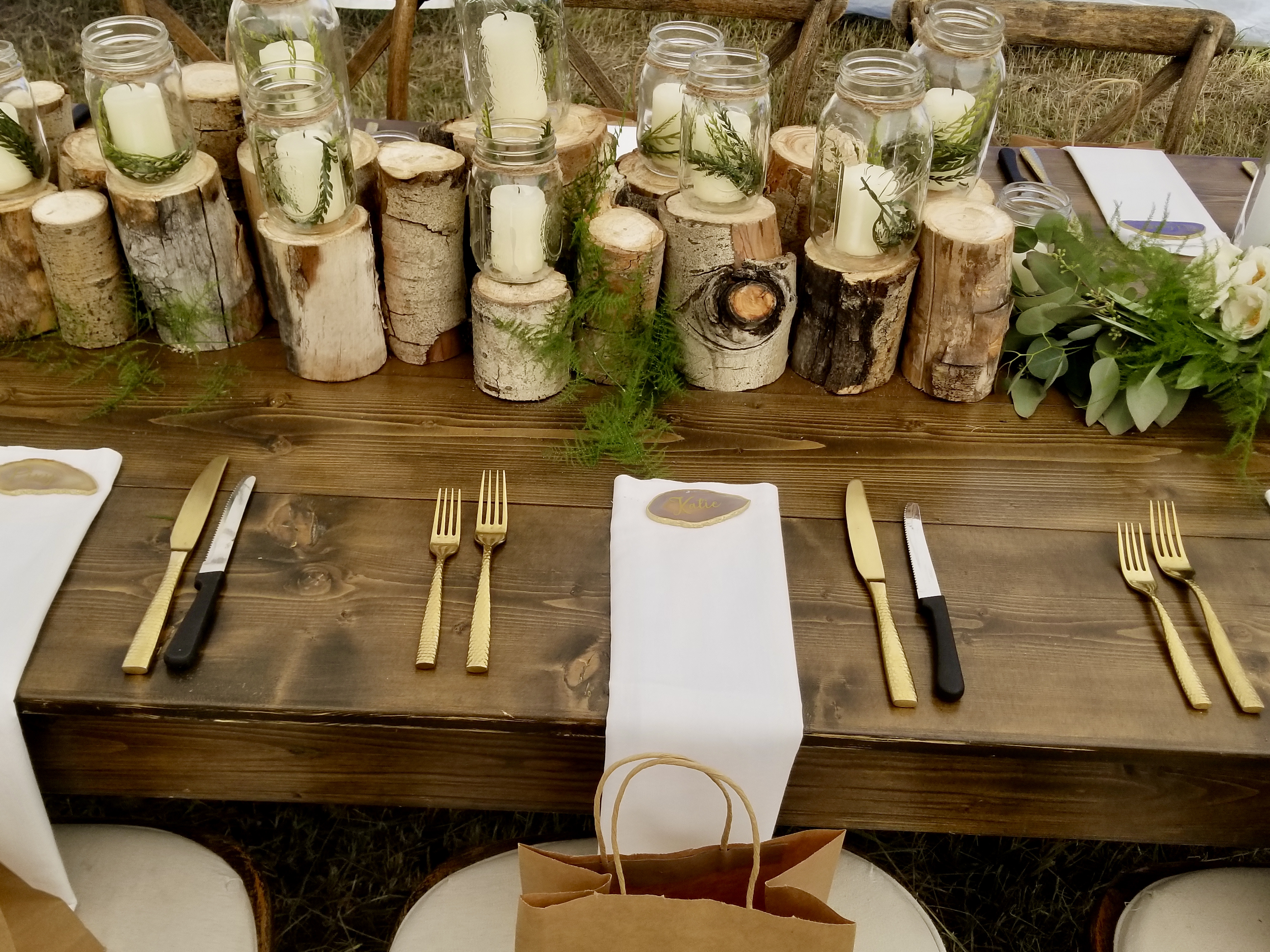 rustic table setting