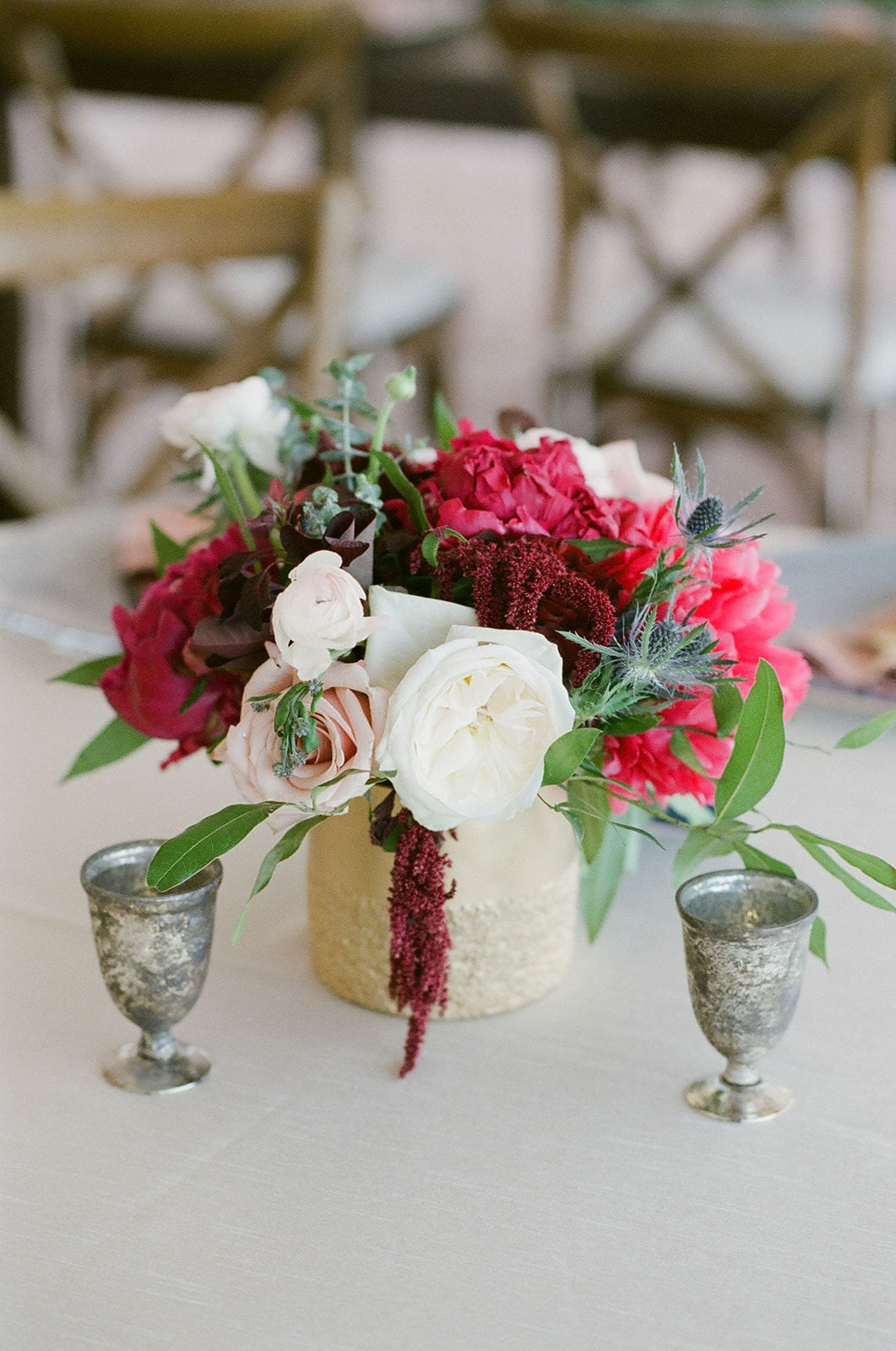 blooming floral centerpiece