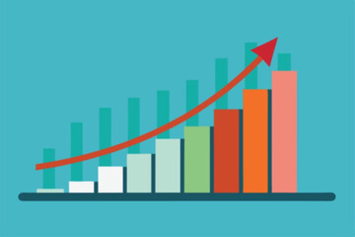 Rising graph.
