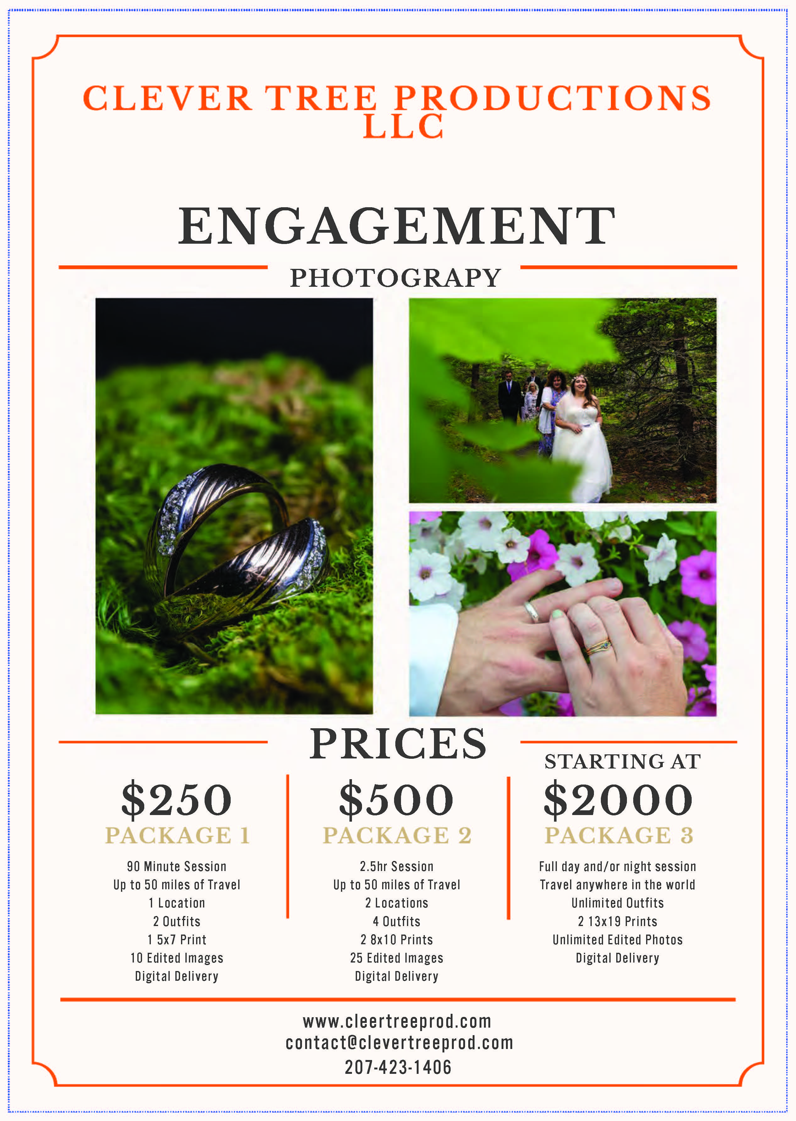 Engagement Photography Package Pricing