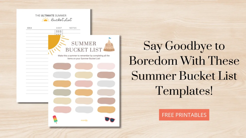 Summer Bucket List Printables