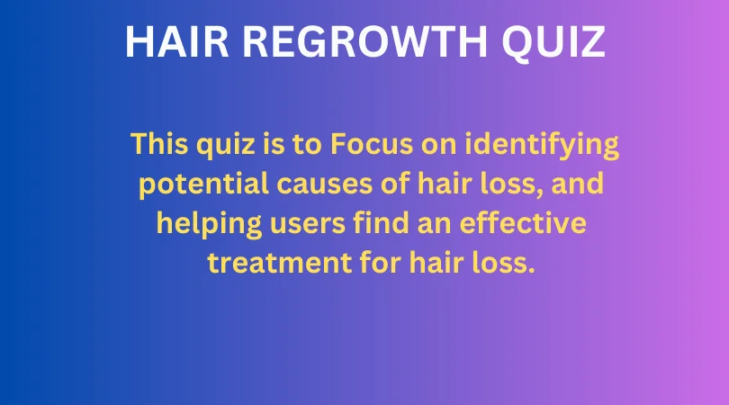 thinning hair and receding hair quiz