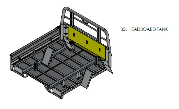 35L Headboard Water Tank