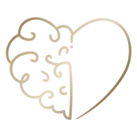 The Mental Wellbeing Company Gold Heart Logo