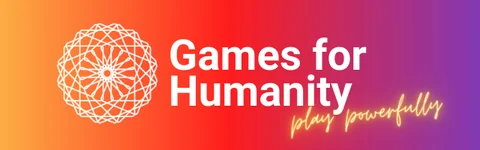 games for humanity logo with gradient sunrise colors