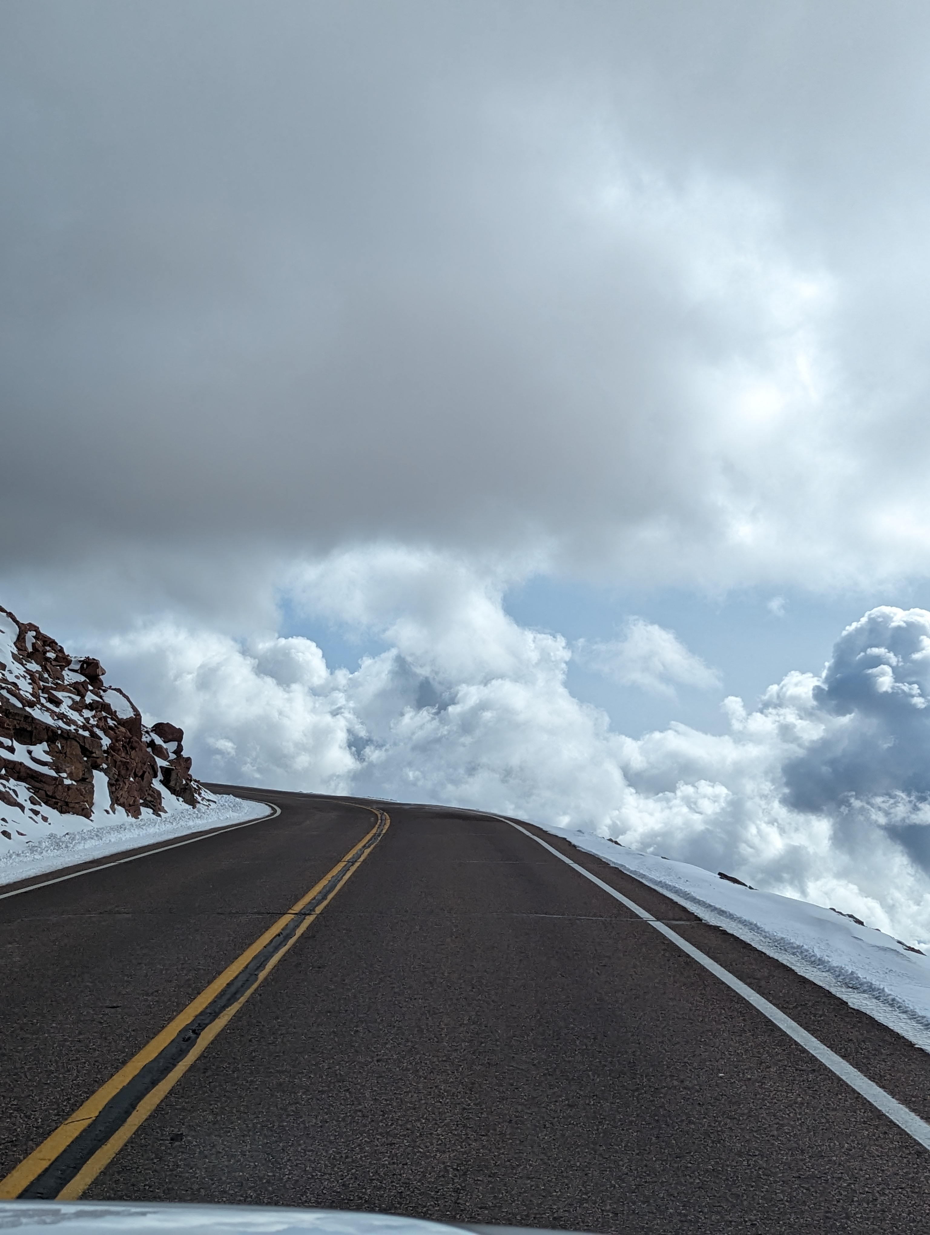 Mountain Road into the Clouds