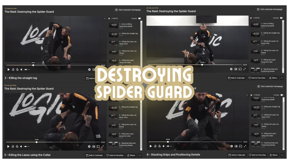 online jiu jitsu course destroying spider guard