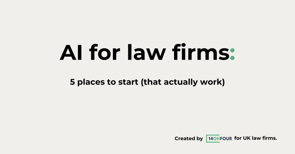 AI for law firms guide