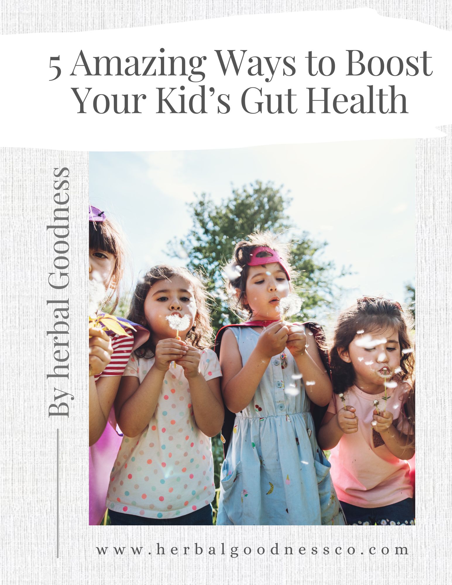 EBook 5 Amazing Ways to Boost Your Kid’s Gut Health  Herbal Goodness.