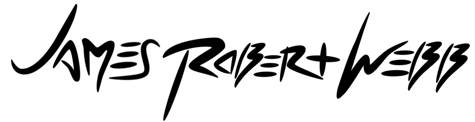James Robert Webb Official Logo – Black Text on Transparent Background