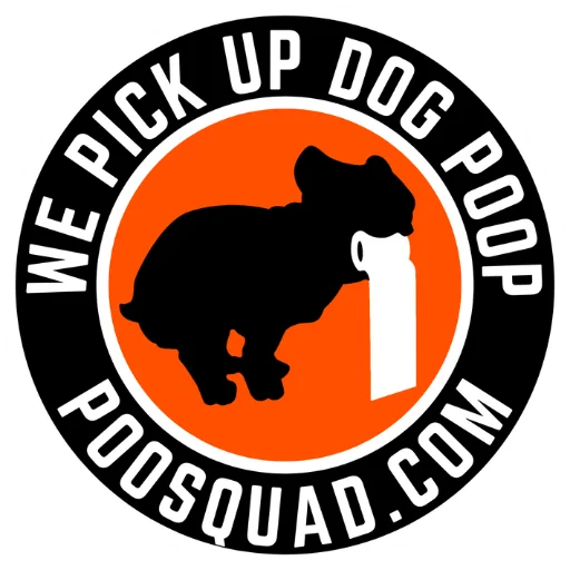 We Pick Up Dog Poop Event Poop Scooping Services Logo