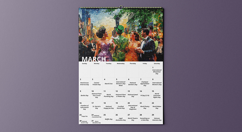 art of hi calendar