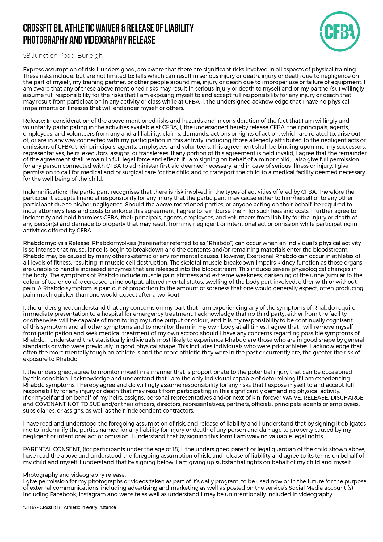 Waiver