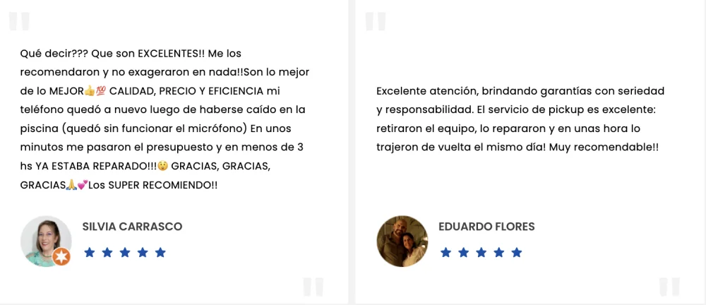 LO QUE DICEN NUESTROS CLIENTES