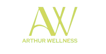The logo "Arthur Wellness" appears in a clean, modern font, reflecting a professional and compassionate approach. It symbolizes a commitment to helping busy, bloated women soothe and solve their troubled tummy symptoms caused by small intestinal bacterial overgrowth (SIBO).