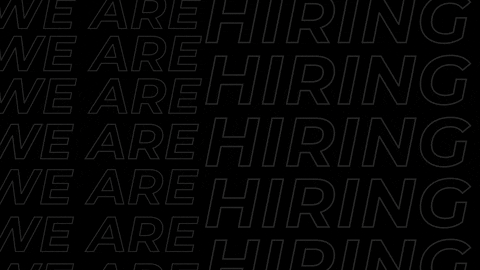 We Are Hiring