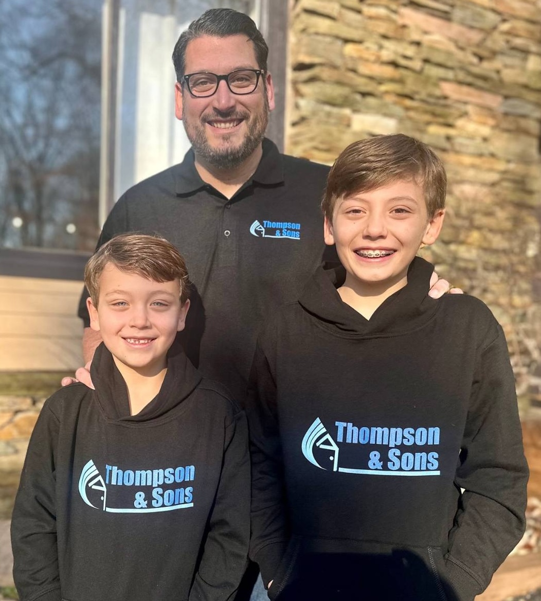 Matt Thompson and his boys