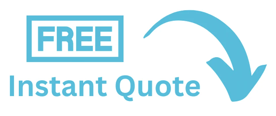 free instant quote with arrow pointing down