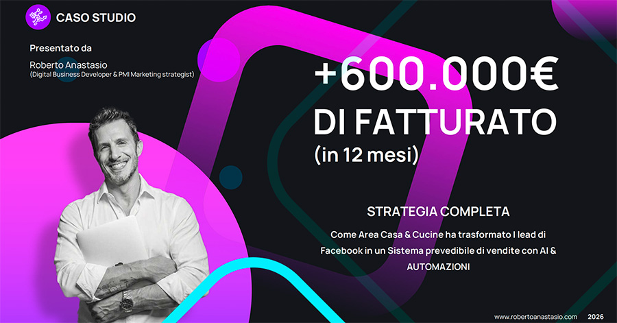 Caso studio +600.000€ di fatturato in 12 mesi