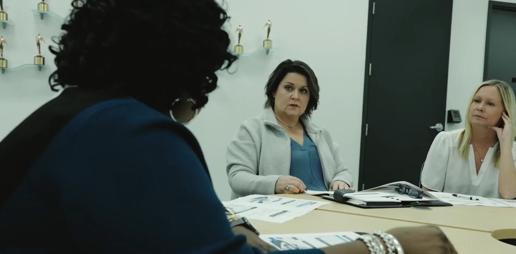 Amy listening during a leadership working session