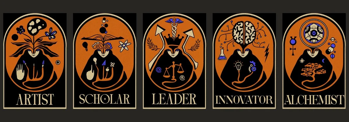 The five Renaissance Club creative archetypes: Artist, Scholar, Leader, Innovator and Alchemist