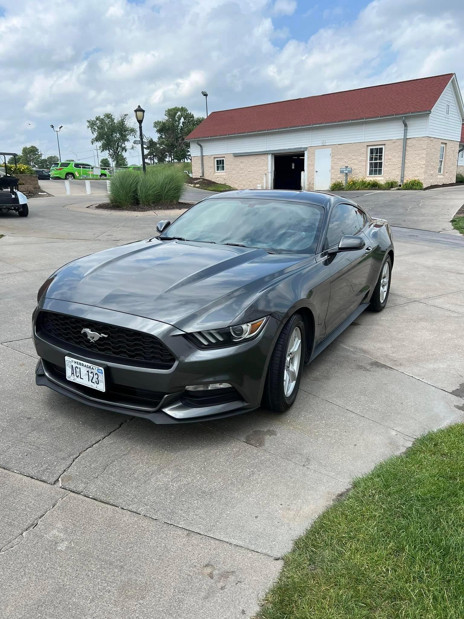 Mustang at the Invictus Detail Studio in Bennington NE for liquid paint protection film