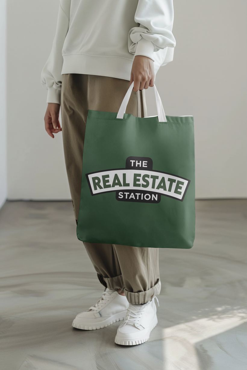 The Real Estate Station brand kit — designed by Message Masters