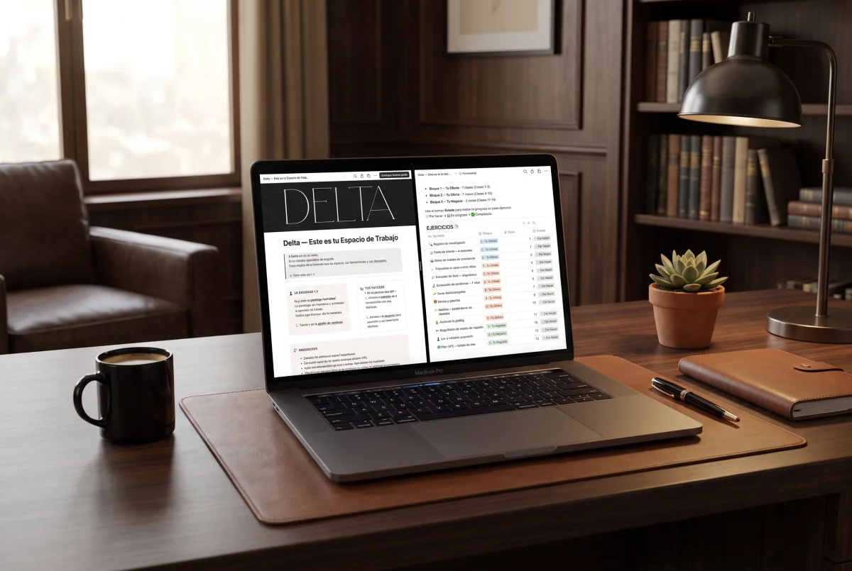Tu espacio de trabajo en Notion dentro de Delta