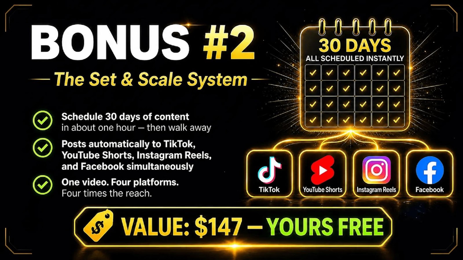 Bonus two, The Set and Scale System, valued at $147