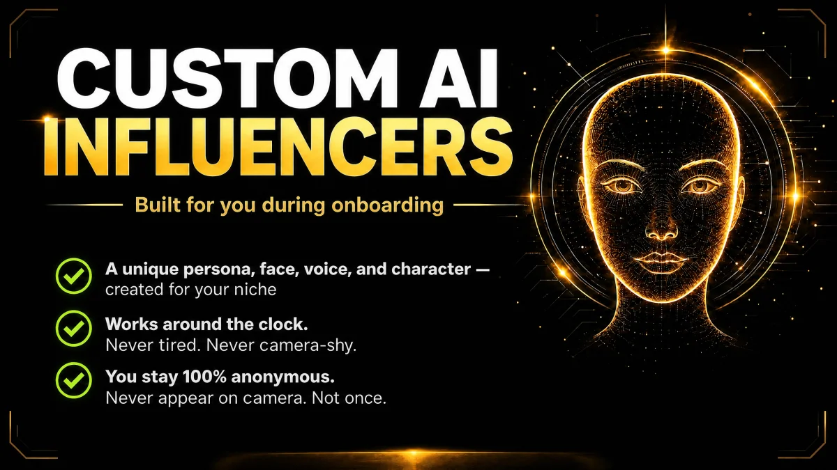 Custom AI influencers built around your audience