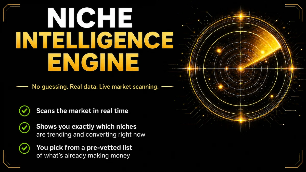 Niche Intelligence Engine that scans the market in real time