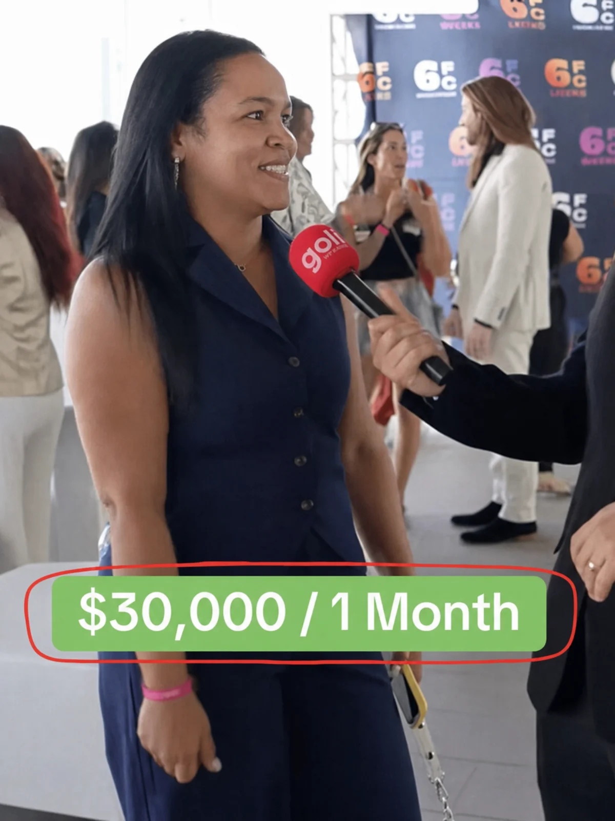 Member result proof showing a highlighted $30,000 in one month